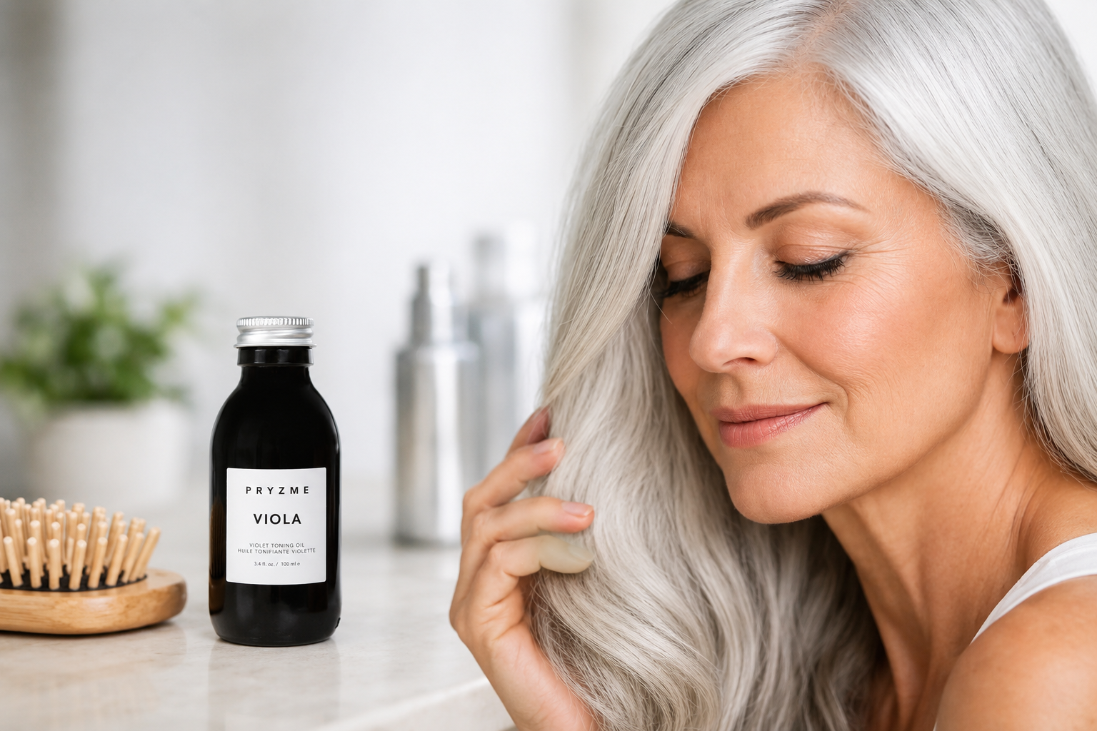 Hair Oil for Silver Hair That Actually Helps