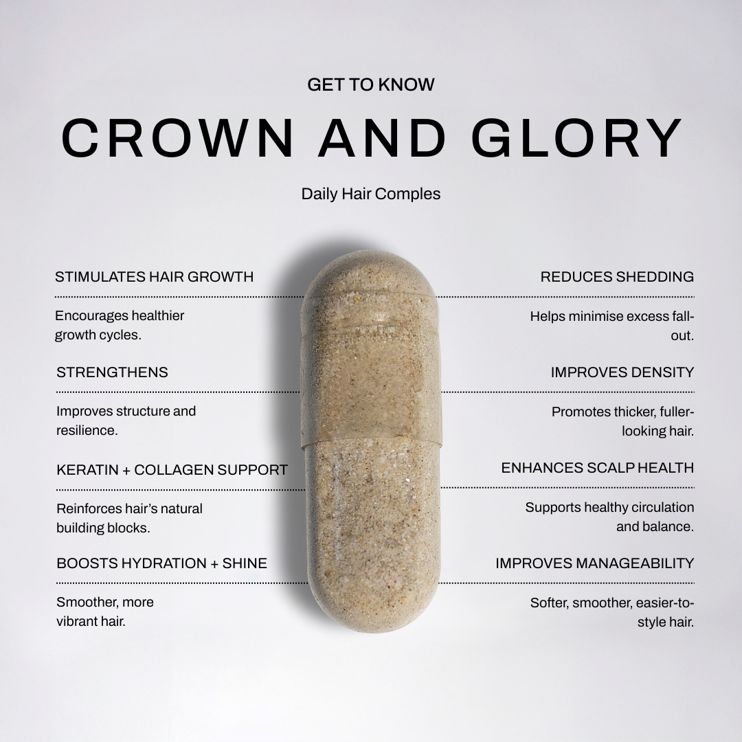 Crown & Glory Vegan Hair Food Supplement