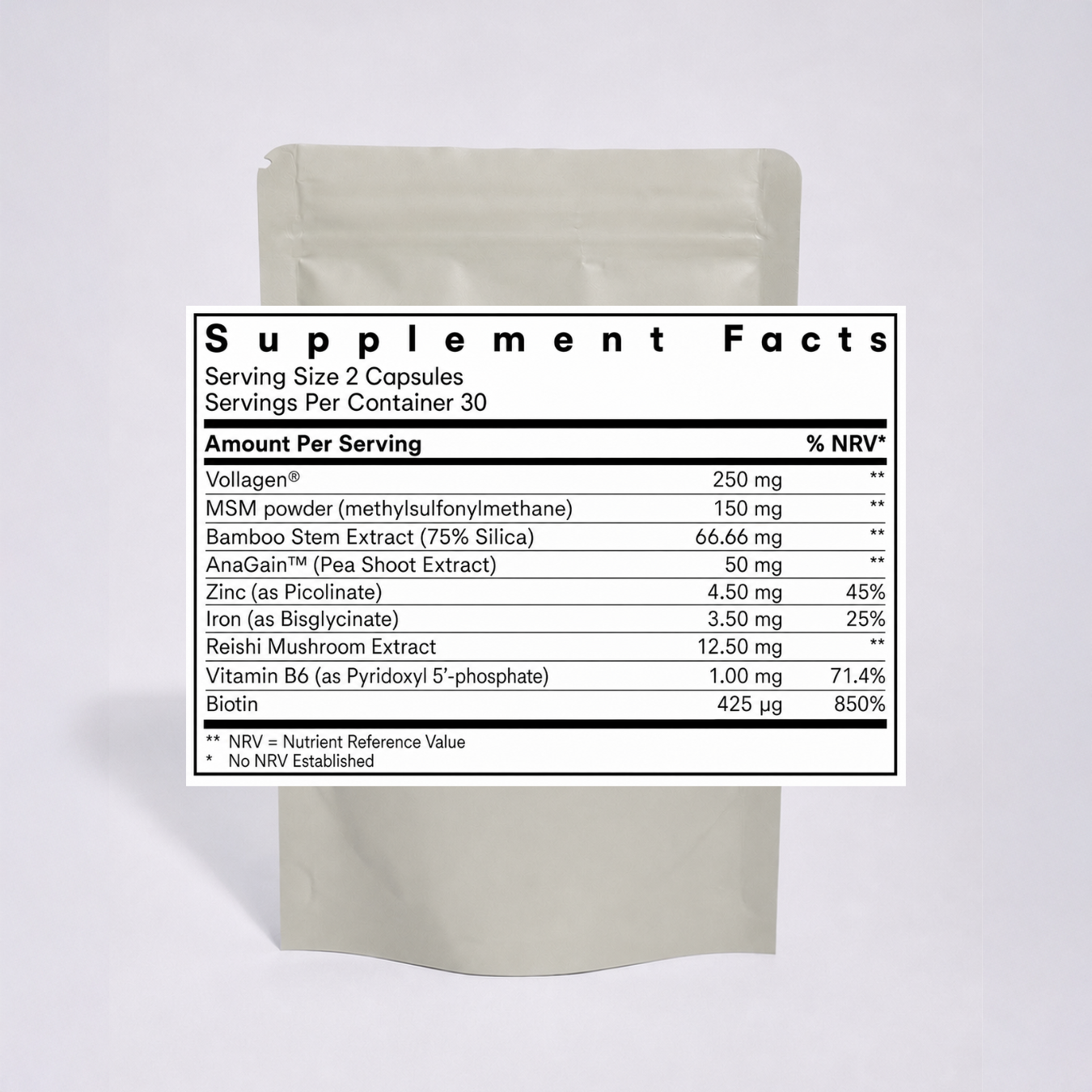 Crown & Glory Vegan Hair Food Supplement